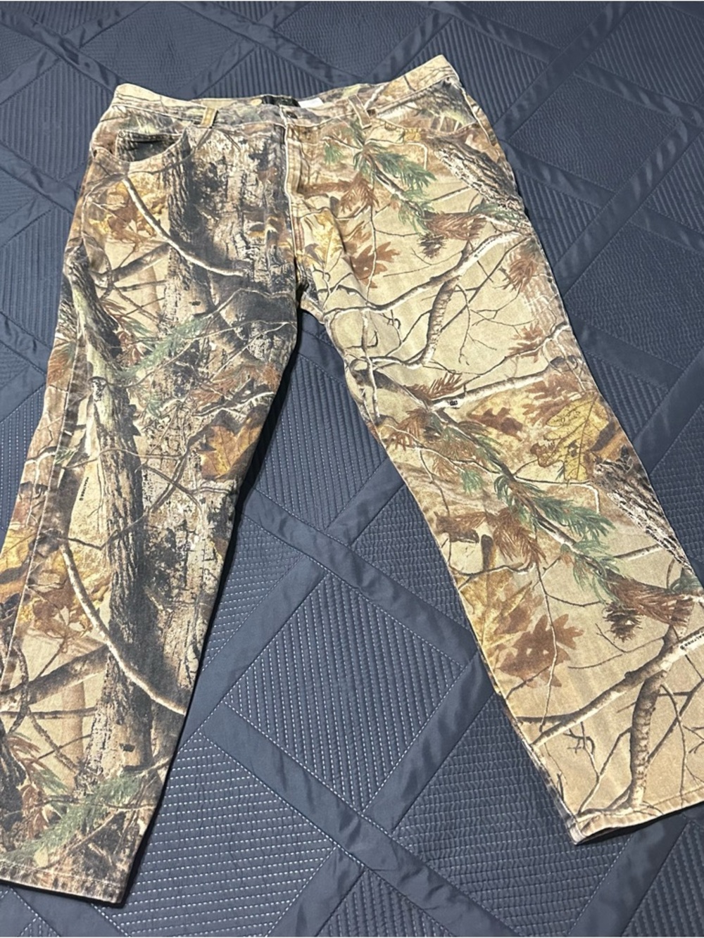 RedHead Jeans Mens 40x30 Green Camo RealTree Outdoors Hunting Pants